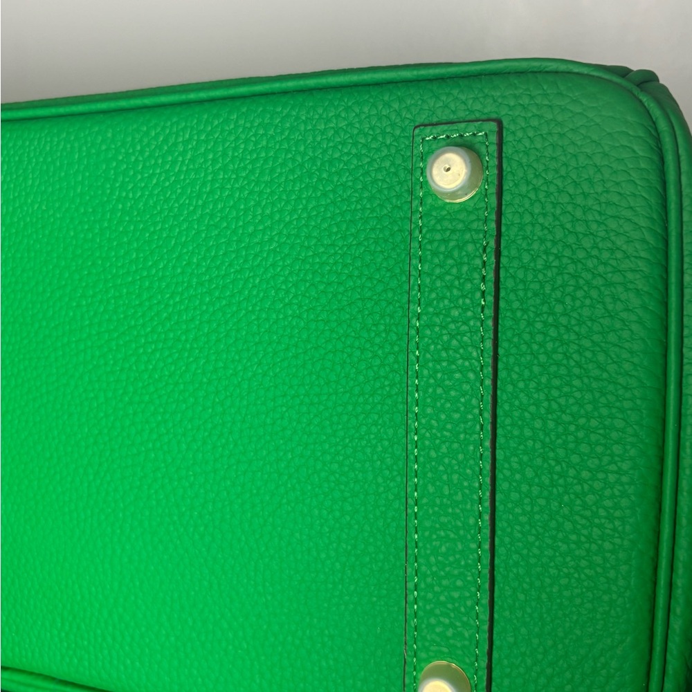 Genuine leather green wirkin - Picture 5 of 6
